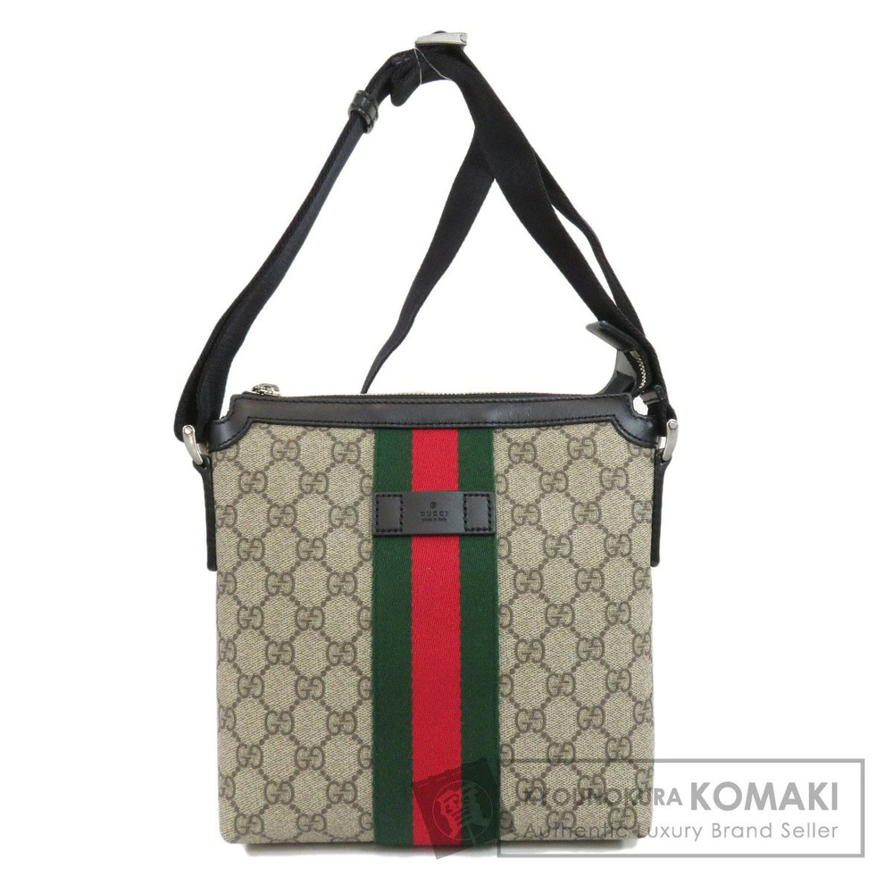 Gucci GG Supreme messenger bag iconic beige ebony Brown Canvas Web